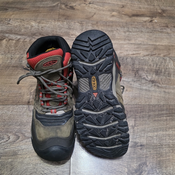 KEEN Men\'s Brown and Red Hiking Boots Size 10 main image 11